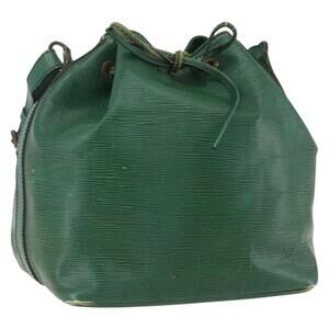 LOUIS VUITTON Epi Petit Noe Shoulder Bag Green M44104 LV Auth 159220